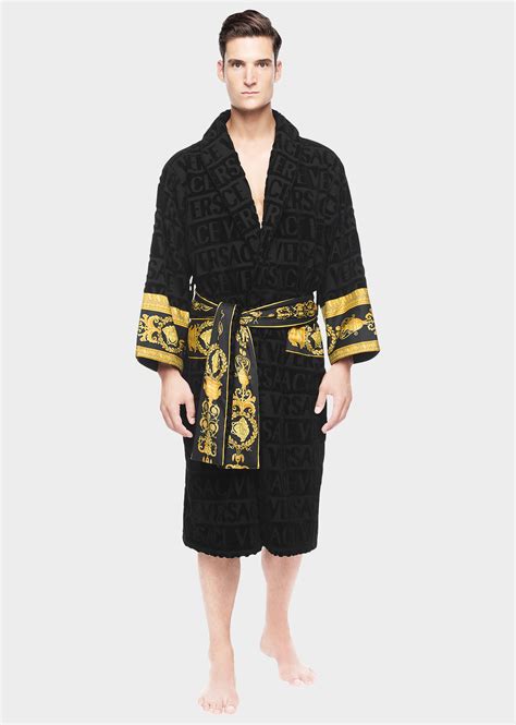 versace bathrobe mens ebay|Versace dressing gowns for men.